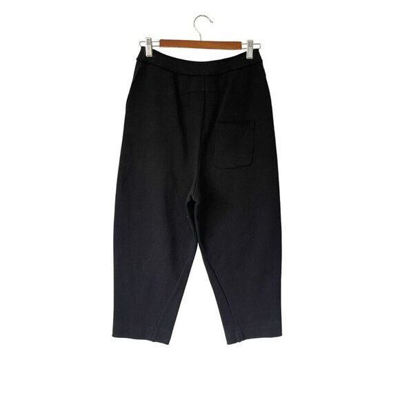 Caara Karna Black Pants High-Waisted Tapered Fit Barrel Size 8/30 CXL Knit - Picture 2 of 9